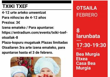TXIKI TXEF Abenduak 14 - 11:00 en Murgia