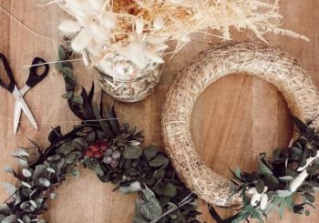TALLER DE CORONAS DE NAVIDAD en Barcelona