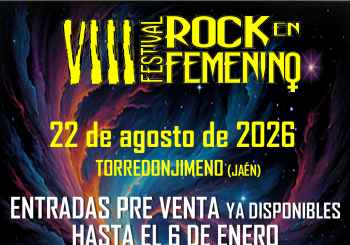 VIII FESTIVAL ROCK EN FEMENINO Torredonjimeno