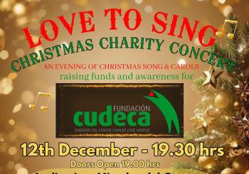 LOVE TO SING, CHRISTMAS CHARITY CONCERT IN AID OF CUDECA en ESTEPONA