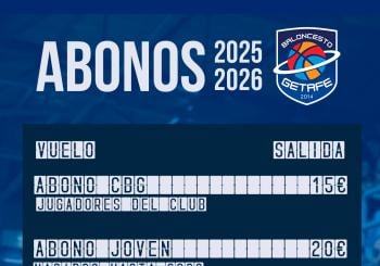 Abono Familiar Club Baloncesto Getafe 2025 en MADRID