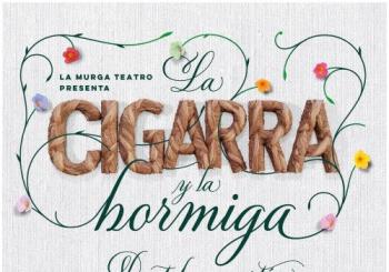 La cigarra y la hormiga, de tela y cartón en MADRID