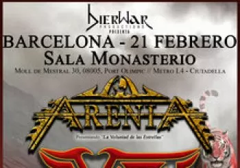 Arenia + Eveth + Dhaliax en Barcelona, sala Monasterio