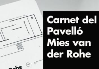 Tarjeta del Pabellón Mies van der Rohe en Barcelona