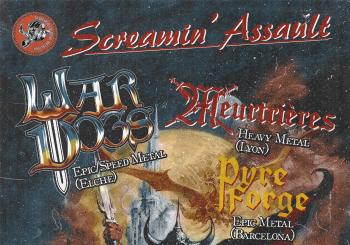 Screamin' Assault: War Dogs + Meurtrières + Pyre Forge en Barcelona