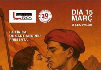 CANÇÓ DAMOR I DE GUERRA 15/03/2026 17:30H en Barcelona