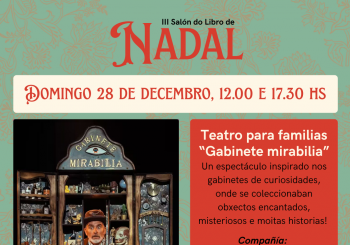 Teatro: Gabinete Mirabilia (28 decembro, 12.00 h) en A Coruña