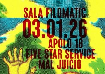 Concerto Five Star Service + Mal Juicio + Apolo18 3 de Xaneiro Sala Filomatic en A Coruña