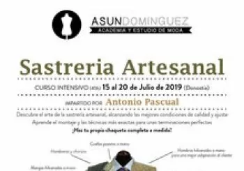 Workshop: Sastrería Artesanal con Antonio Pascual. En Donostia