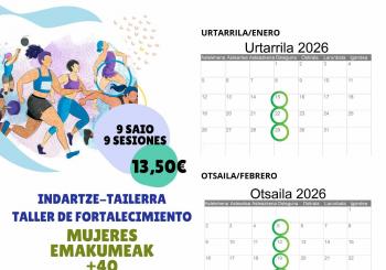 EMAKUMEENTZAKO INDARTZE TAILERRA - TALLER DE FORTALECIMIENTO PARA MUJERES en Izarra