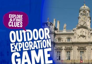Jeu d'exploration en plein air dans la vieille ville de Lyon