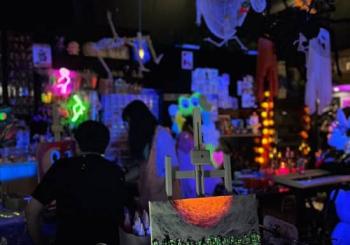 Neon Paint and Sip Workshop Sydney