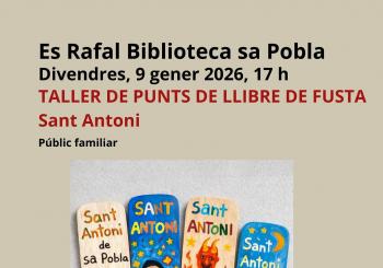 TALLER DE PUNTS DE LLIBRE DE FUSTA Sant Antoni en sa Pobla