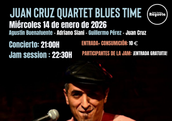 Juan Cruz Quartet Blues Time + Jam Session, en el Café Teatro Rayuela en Santa Cruz de Tenerife