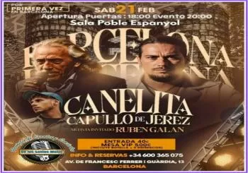 Canelita y El Capullo de Jerez Juntos en Barcelona 