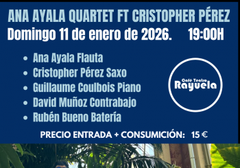 Ana Ayala Quartet ft Cristopher Pérez, en el Café Teatro Rayuela en Santa Cruz de Tenerife