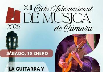 CICLO DE MÚSICA DE CÁMARA 2026 - Sábado, 10 enero “La guitarra y Naturmusic” ÁLVARO VARGAS MORAGA ORQUESTA NATURMUSIC en Torreperogil