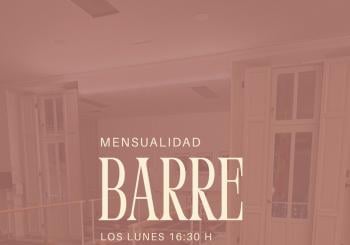 MENSUALIDAD BARRE - LUNES 16:30 en Gandia