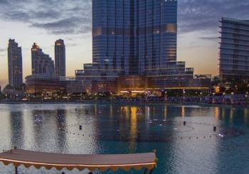 The Dubai Fountain Show and Lake Ride United Arab Emirates