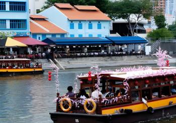 Singapore Group History & Culture Tour:River Cruise, Hawker Dinner & Tea Tasting