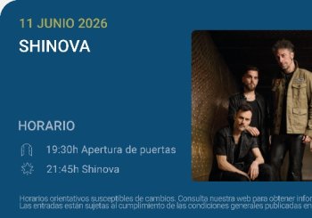 Shinova - Noches del Botánico 2026 en Madrid