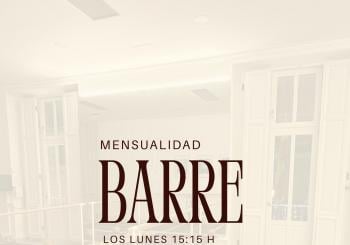MENSUALIDAD BARRE - LUNES 15:15 en Gandia