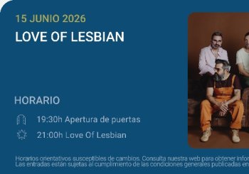 Love of Lesbian - Noches del Botánico 2026 en Madrid