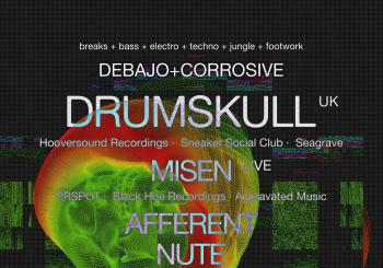 Corrosive + Debajo pres. Drumskull · Sala Even en Sevilla