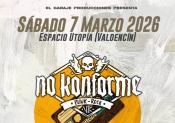 Concierto de No Konforme, Entretiempo y Olvidados en Valdencín en Cáceres