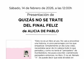 Presentación de 'Quizás no se trate del final feliz', de Alicia de Pablo en Madrid