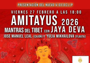 AMITAYUS - Presentación de Videoclip - Mantras del Tibet con Jaya Deva en Barcelona