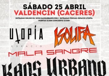Concierto de Kaos Urbano en Valdencín en Cáceres