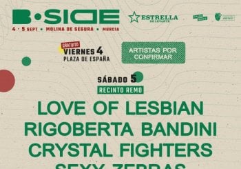 B-SIDE FESTIVAL 2026 - MOLINA DE SEGURA - SÁBADO 5 DE SEPTIEMBRE Murcia