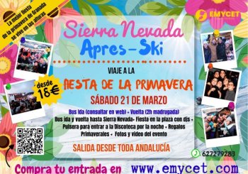 FIESTA DE LA PRIMAVERA 2026: SIERRA NEVADA APRES-SKI - 21 DE MARZO - Granada