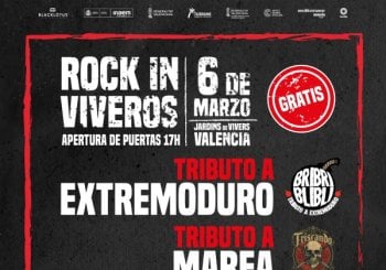 ROCK IN VIVEROS - Tardeo con tributos a Extremoduro, Marea y Platero y Tu en Valencia