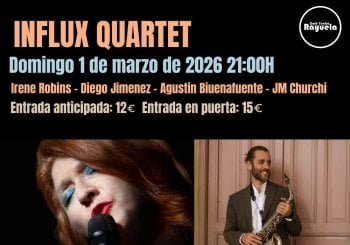 Irene Robbins Influx Quartet, en el Café Teatro Rayuela Santa Cruz de Tenerife