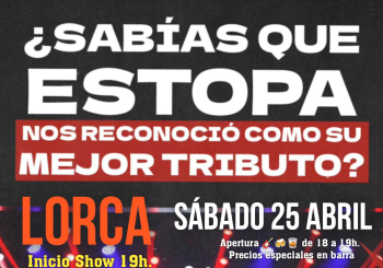SAB. 25/4 TRIBUTO A ESTOPA - SALA SILOS LORCA - MADREMÍA en Murcia