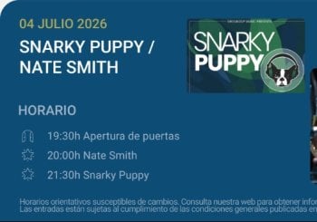 Snarky Puppy / Nate Smith - Noches del Botánico 2026 en Madrid