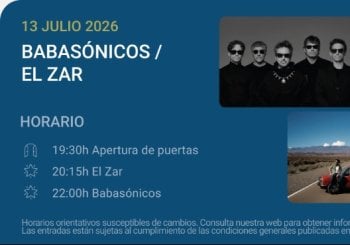 Babasónicos / El Zar - Noches del Botánico 2026 en Madrid