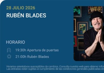 Rubén Blades con Roberto Delgado Big Band - Noches del Botánico 2026 en Madrid