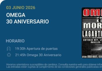Omega 30 aniversario - Noches del Botánico 2026 en Madrid