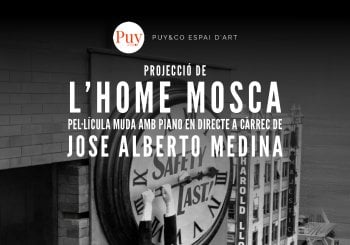 L' HOME MOSCA: Pel·licula muda amb Jose Alberto Medina al piano en Barcelona