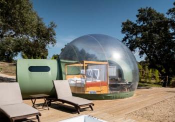El Toril Glamping Experience: Noche bajo las estrellas en habitación burbuja para 2 en Madrid