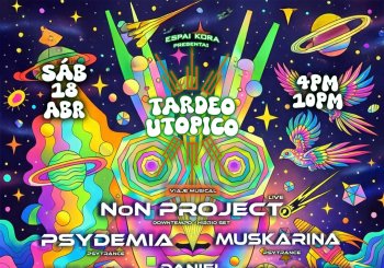 TARDEO UTÓPICO BARCELONA - SÁB 18 ABRIL - MÚSICA - TALLERES - MAPPING - EXPOSICIONES - PERFORMANCES - VIAJE COLECTIVO & MUSICAL