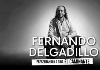 Fernando Delgadillo presentando la gira, El Caminante en México