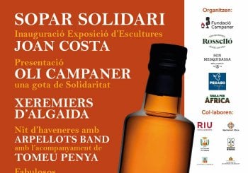Sopar Solidari - Exposició d’EsculturesJoan Costa - Presentació Oli Campaner Balears, Illes