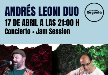 Leoni-Martín Dúo + Jam Session, en el Café Teatro Rayuela en Santa Cruz de Tenerife