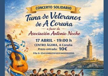 Concierto Solidario de la Tuna de Veteranos de A Coruña a favor de la Asociación Antonio Noche