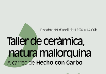 Taller Rata Market Primavera: Ceràmica natura mallorquina Balears, Illes