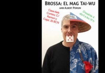 Magia Albert Ponsin .El mag Tai-wu- el Poeta Brossa en Barcelona